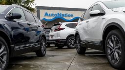 Honda Motor Co. vehicles at an AutoNation car dealership in Fremont, California, U.S., on Monday, Feb. 15, 2021. 