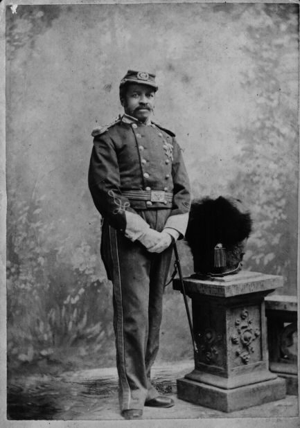 A portrait of Union soldier Christian Fleetwood.