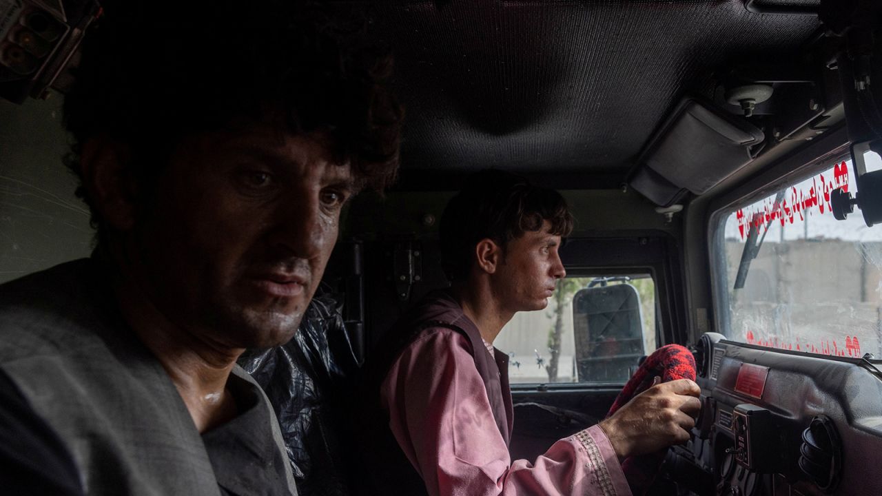 An image taken by Danish Siddiqui shows a policeman after being rescued by Afghan Special Forces, in Kandahar, on July 13, 2021.