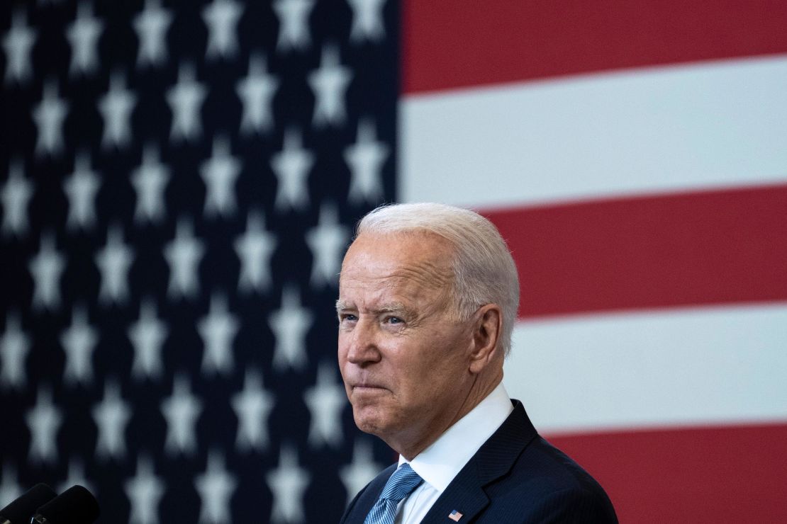 President Joe Biden speaks in support of voting rights at the National Constitution Center on July 13, 2021, in Philadelphia.