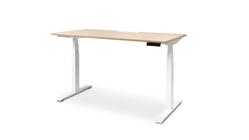 44.5" Office Height Adjustable Standing Desk W/Crank Handle Standing Desk 28.7" 