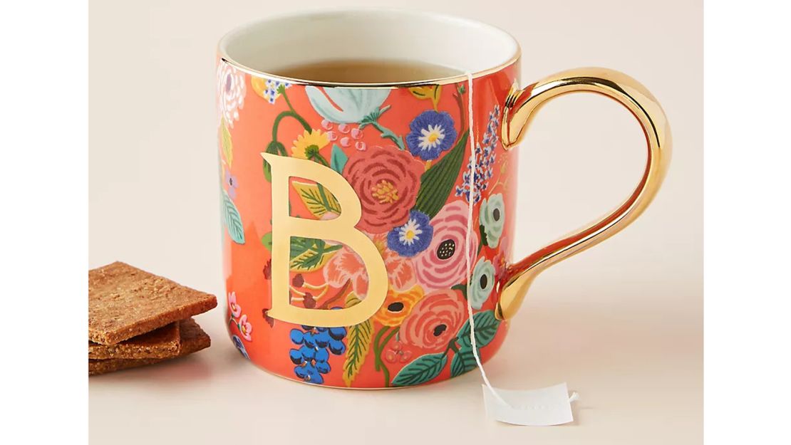 Rifle Paper Co. for Anthropologie Garden Party Monogram Mug