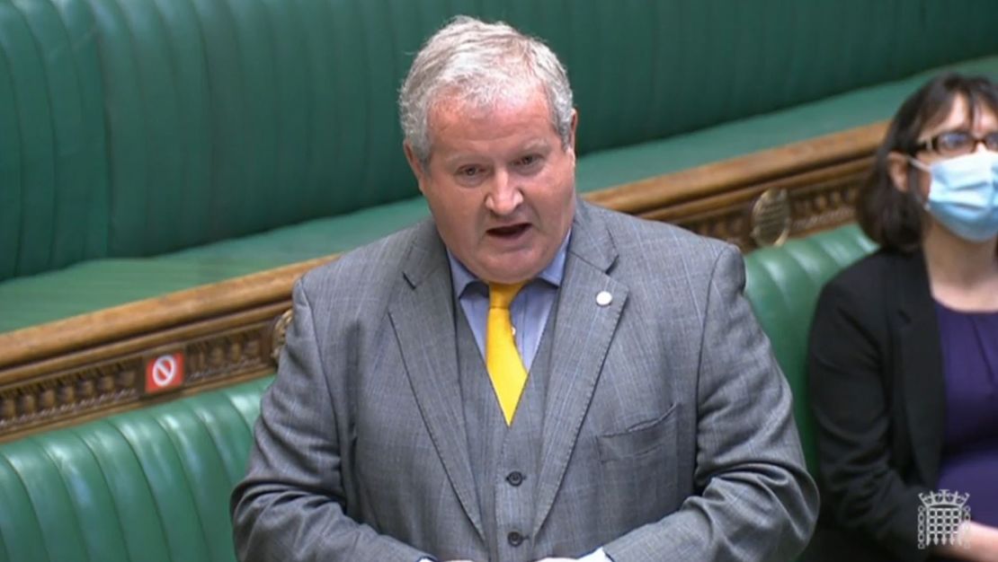 Ian Blackford speaks during Prime Minister's Questions in the House of Commons, London on Wednesday July 14, 2021.