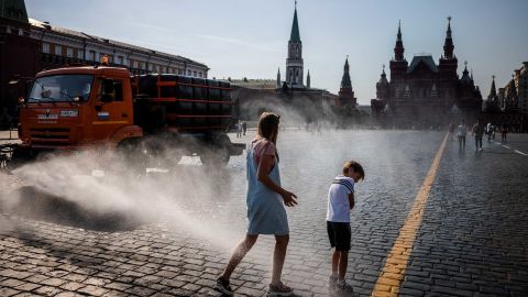 Moscow was hit by a historic heat wave last week, with temperatures reaching a 120-year record.