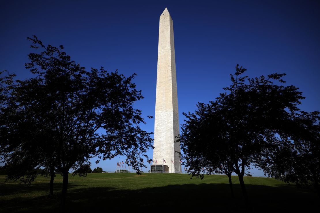 The Washington Monument in Washington, DC, reopened to visitors in July 2021. Soon vaccinated foreign nationals will be able to visit too. 