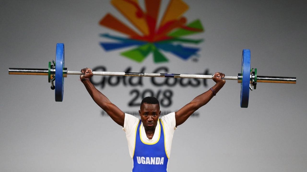 Julius Ssekitoleko competing at the 2018 Commonwealth Games.