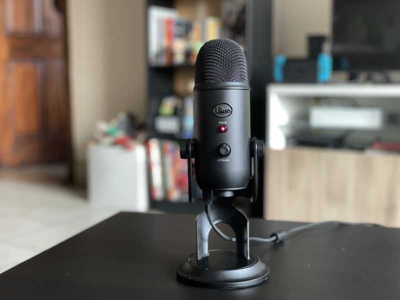 voiceover settings on a yeti blue microphone nicecast