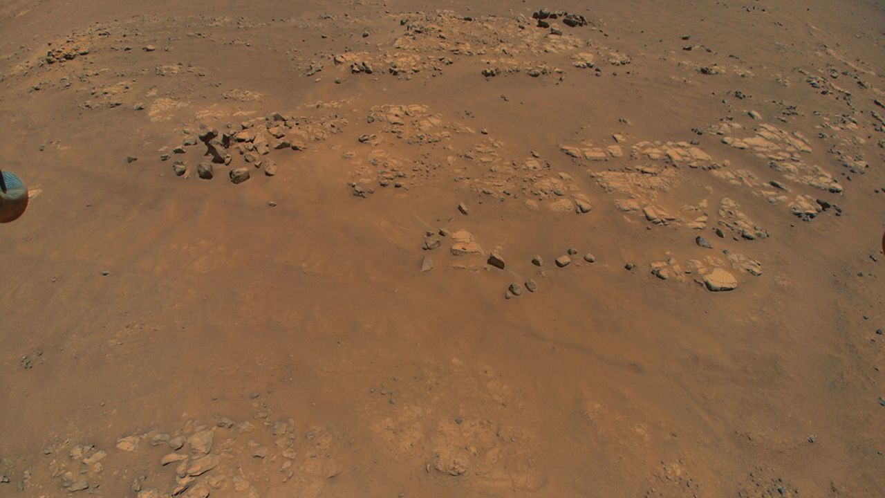 The Ingenuity helicopter spotted this location on Mars, nicknamed "Raised Ridges," during its ninth flight, on July 5.