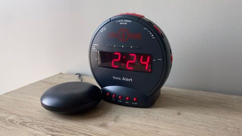 Sonic Bomb Dual Extra-Loud Alarm Clock With Bed Shaker