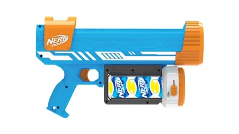 Nerf Ultra Blaster With White Stripes and Canister Dog Toy, Medium