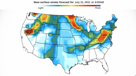 smoke forecast july 21 morning