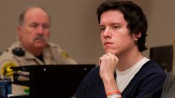 Defendant John Earnest listens during a witness testimony in his preliminary hearing in September 2019, in Superior Court San Diego