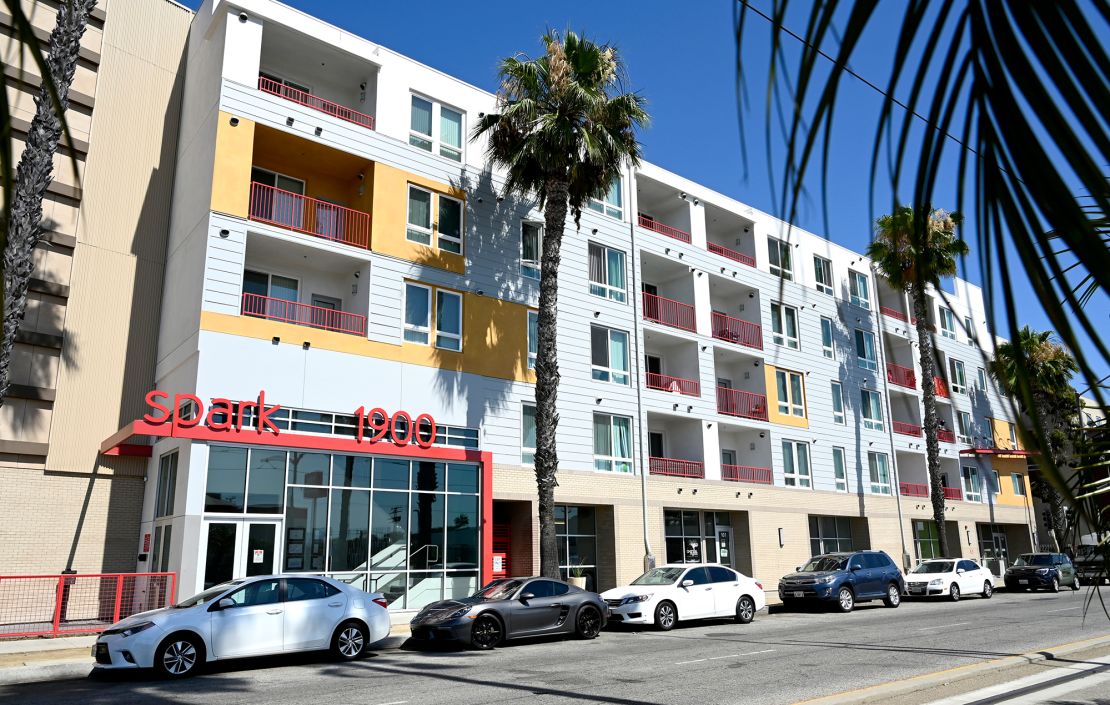 A new 95-unit affordable housing development in Long Beach, California.