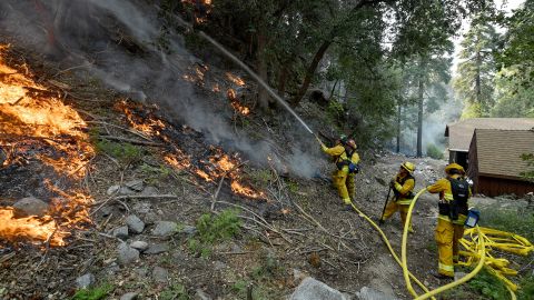 Crews battled the deadly El Dorado wildfire in Southern California that was sparked by a gener reveal party in September 2020.