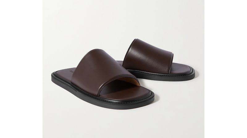 Mens Shoes Sandals slides and flip flops Bottega Veneta Slider Sandals in Brown for Men 