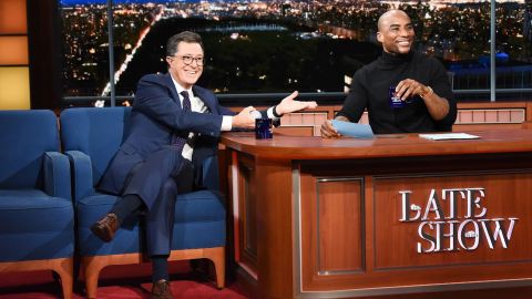 Charlamagne Tha God, here on "The Late Show" in 2018, will star in his own Comedy Central show, produced by Stephen Colbert. 