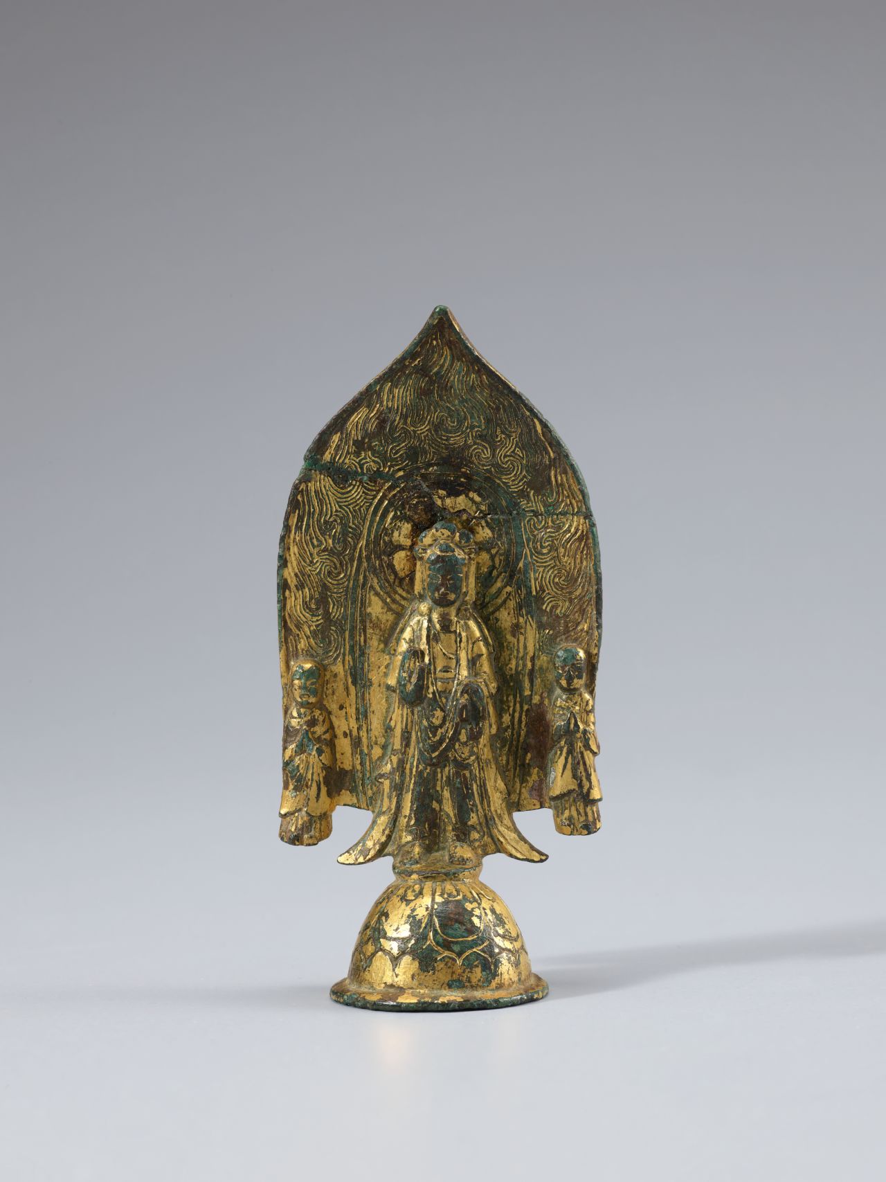 A bodhisattva, cast in bronze in the 6th century, was among the items deemed a "National Treasure" by South Korea's government. 