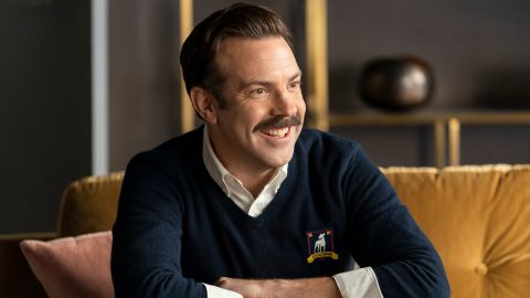Jason Sudeikis in "Ted Lasso." Season 3 debuts on Apple TV+ later this month.