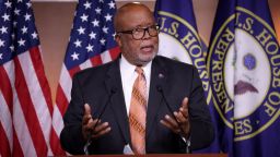 Rep. Bennie Thompson (D-MS) answers questions during a press conference on the establishment of a commission to investigate the events surrounding January 6 at the U.S. Capitol on May 19, 2021 in Washington, DC. 