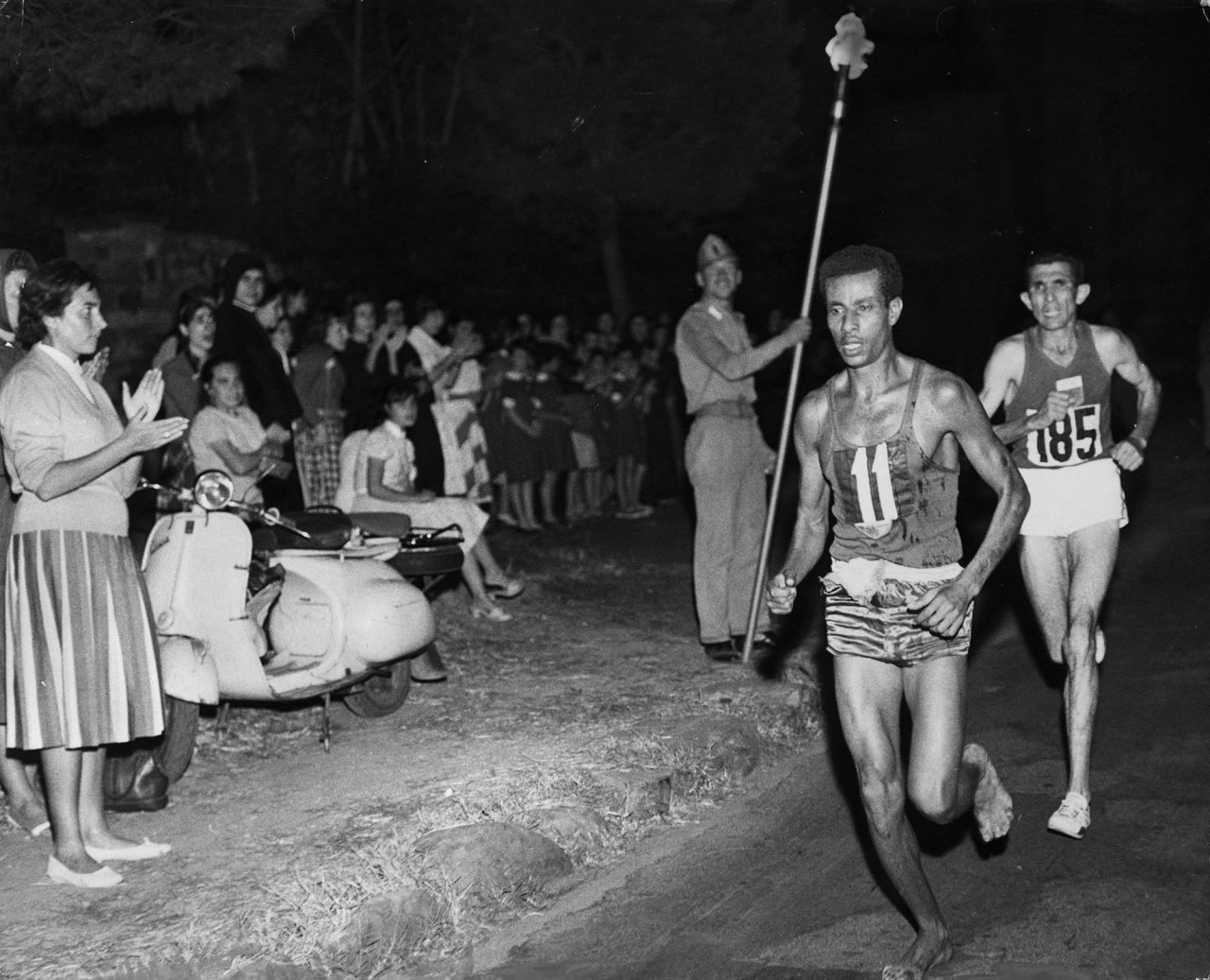 Ethiopian runner Abebe Bikila became the first Black African to win Olympic gold when he won the marathon in world-record time in 1960. And he did it in his bare feet, just the way he had trained.