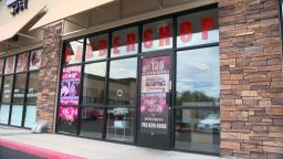 An exterior shot of one of Robert Taylor's barbershops.