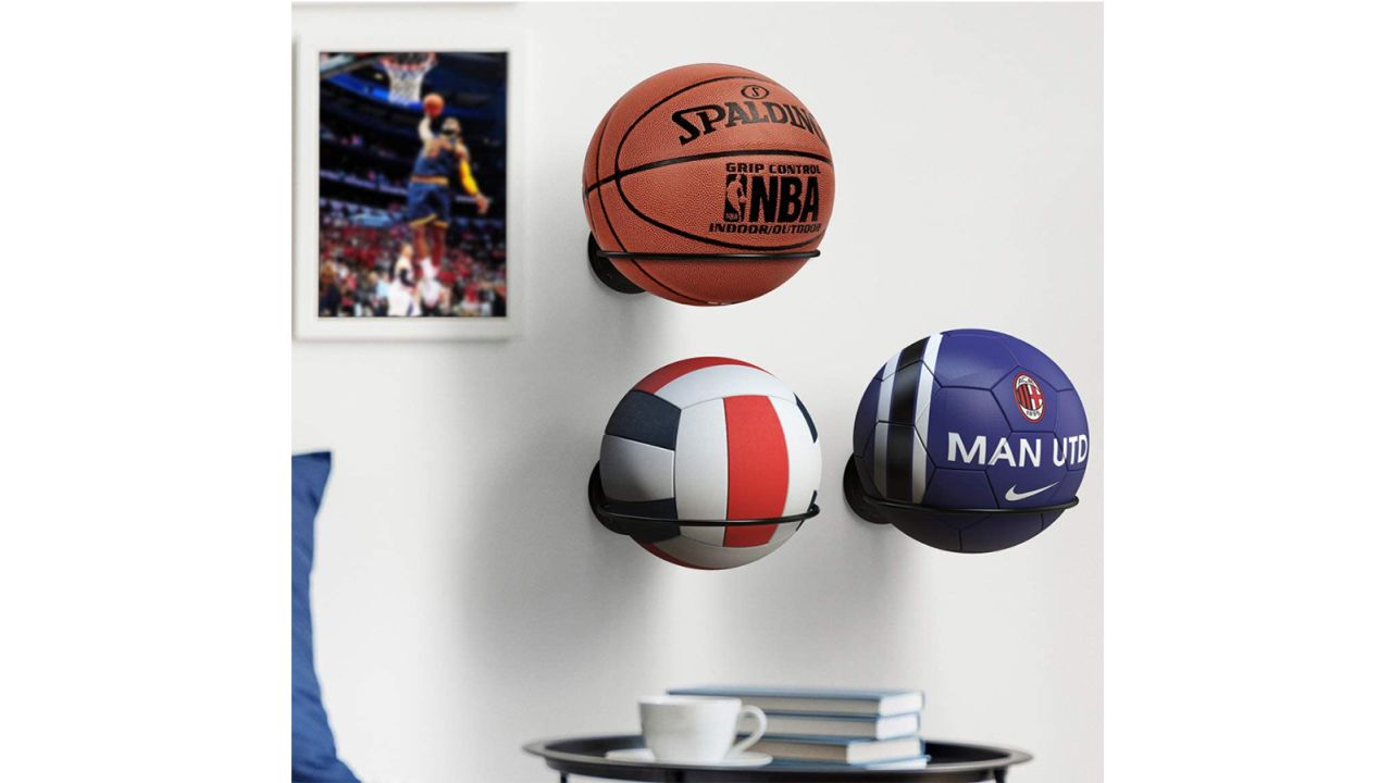 Kesito Wall-Mount Holder for Basketball/Volleyball/Soccer Ball