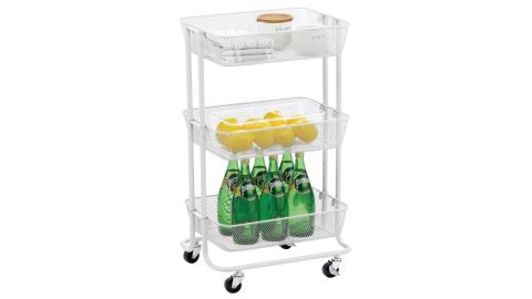 MDesign Metal 3 Tier Rolling Household Storage Cart