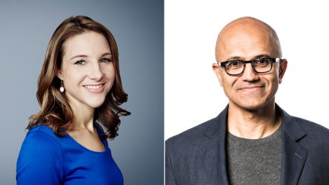 Kathryn Vasel (Senior writer, CNN Business) will speak with Microsoft CEO Satya Nadella during the Foreseeable Future/Workplace Revolution event on 7/29.