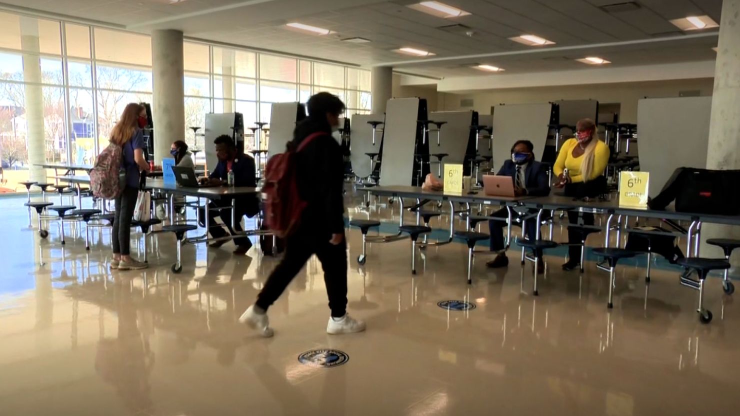 Students at Atlanta's David Howard Middle School in March. 