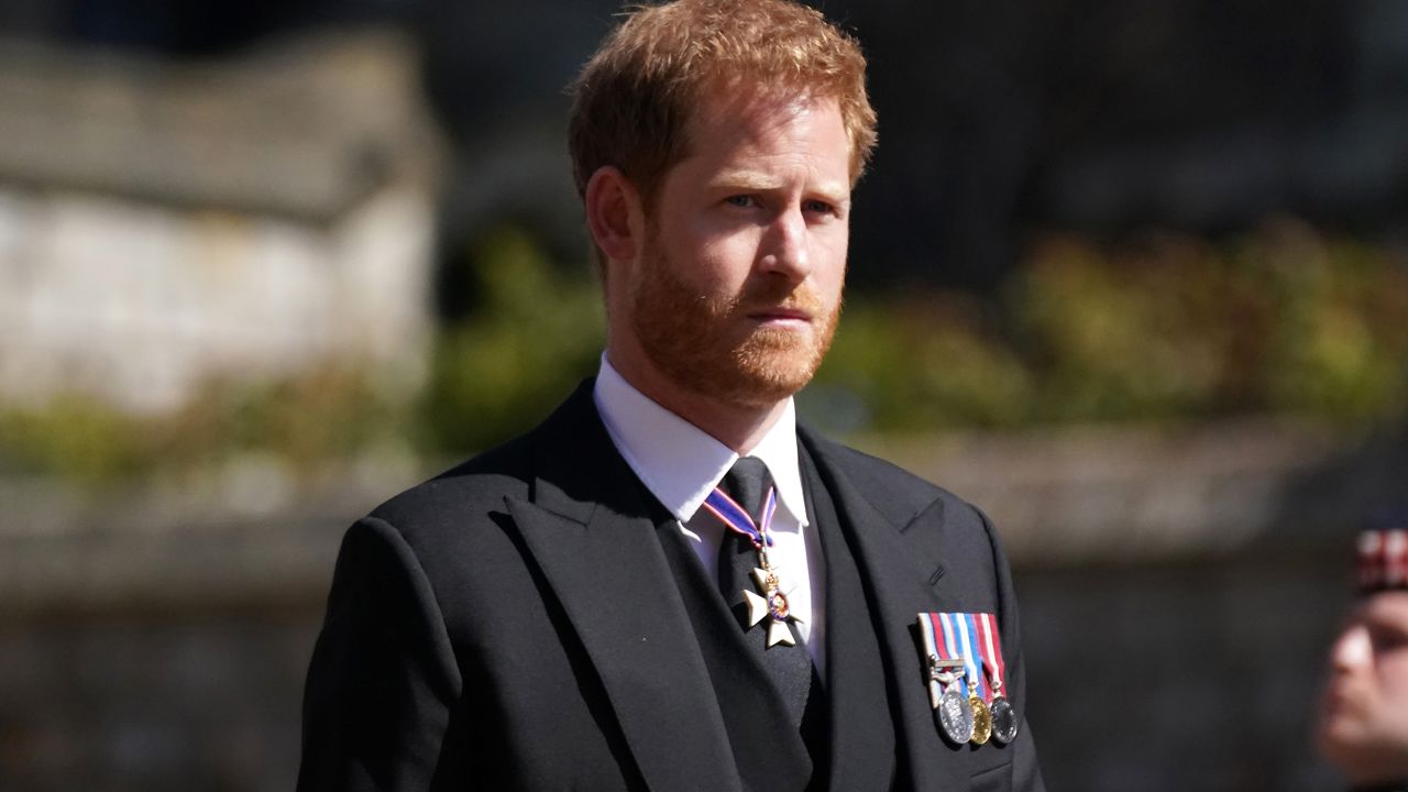 Harry returned to England in April for his grandfather's funeral.