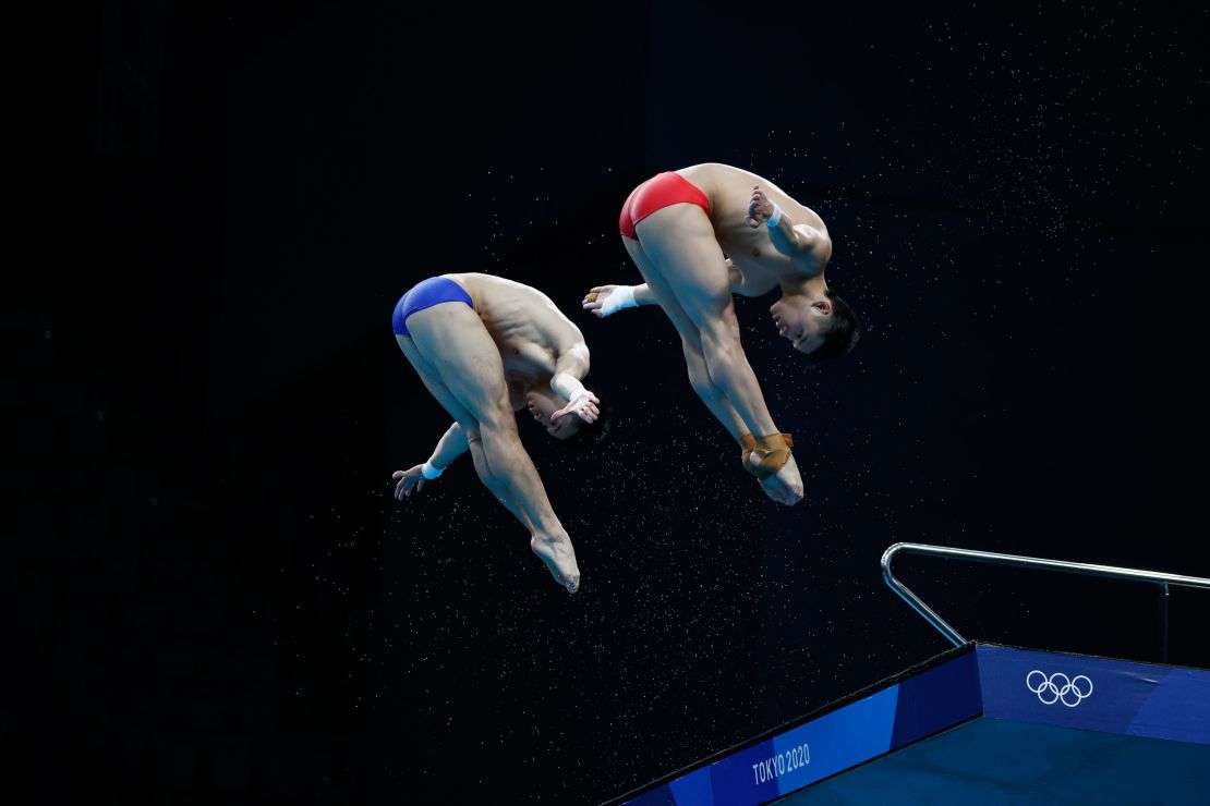 Team China diving practice 0722 RESTRICTED