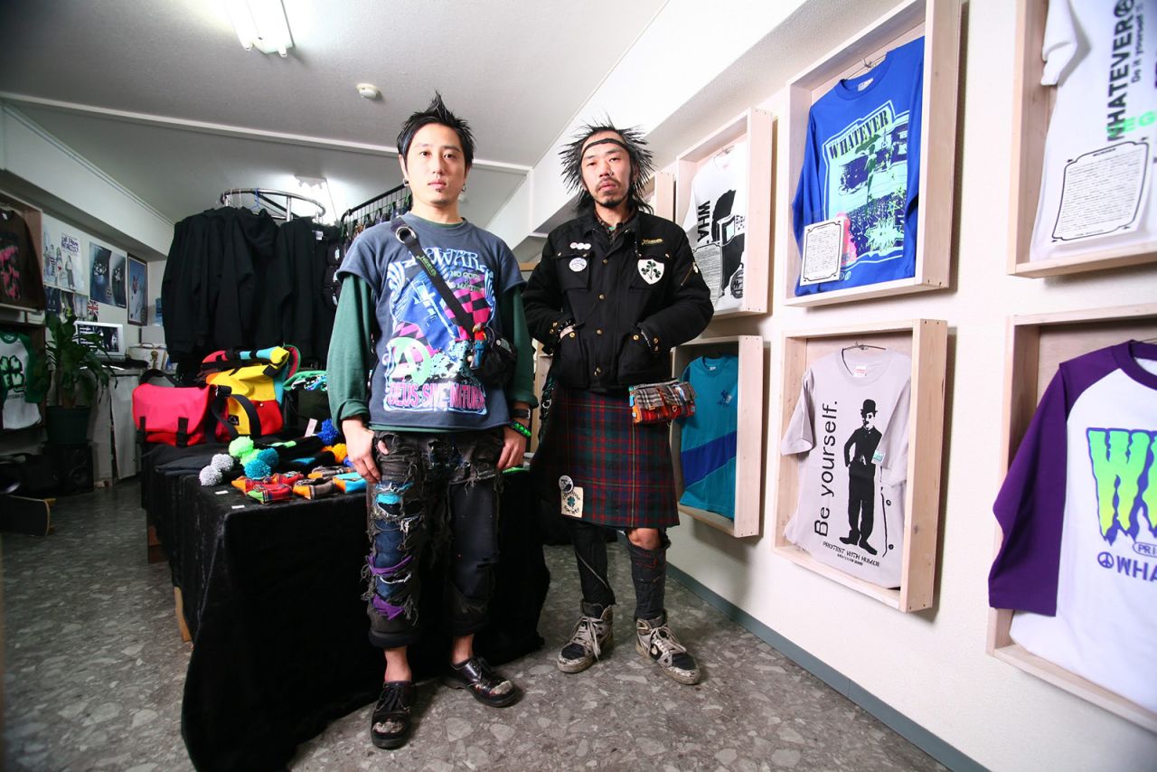The Osaka Daggers merge skating with art and punk culture. Taiichiro 'Chopper' Nakamura is pictured here on the left. 