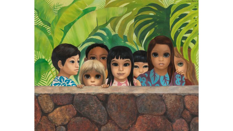 A Margaret Keane Big Eyes painting stolen in 1972 has been