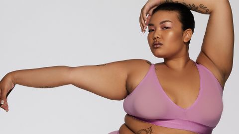 Silky Mesh Triangle Bralette