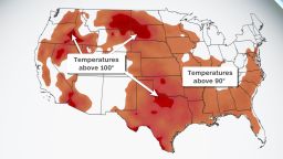 High temperatures surpass 90 degrees across the country on Monday