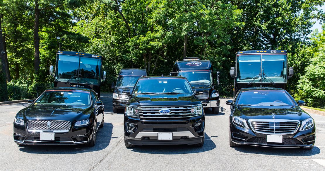 Vehicles in the fleet of RMA Worldwide Chauffeured Transportation. The Rockville, Maryland-based RMA, like many other limousine companies, had to layoff employees and sell off vehicles because of sharp declines in business during the pandemic.