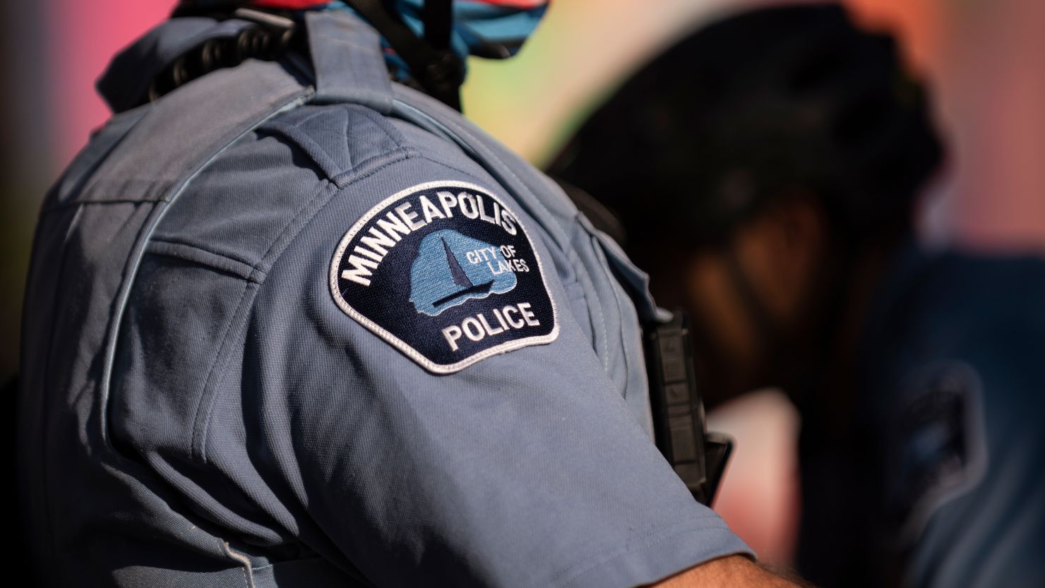 Members of the Minneapolis Police Department are seen here monitoring a June 2020 protest in Minneapolis. A new policy from the city's mayor will end the execution of no-knock warrants by the department. 