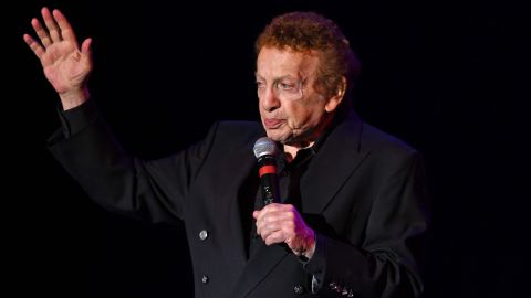 Jackie Mason performs at The Parker Playhouse in Fort Lauderdale, Florida, in 2017. 