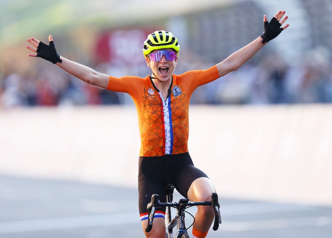 Annemiek van Vleuten took silver in the women's road race at the Tokyo Olympics.