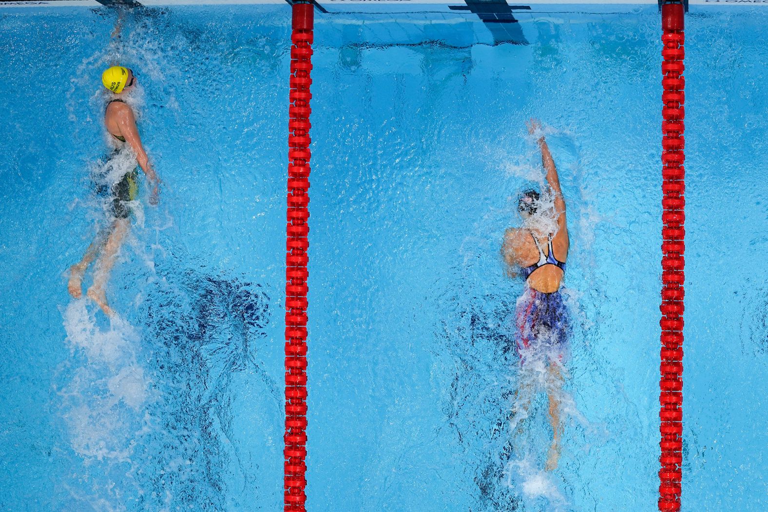 Australian swimmer Ariarne Titmus edges the United States' Katie Ledecky <a href="https://www.cnn.com/world/live-news/tokyo-2020-olympics-07-25-21-spt/h_0a7792e857fef154a53104963ec8a53d" target="_blank">to win the 400-meter freestyle</a> on July 26. It's the first Olympic medal for Titmus, the defending world champion in the event. Ledecky won the event at the 2016 Olympics, where she set a world record that still stands today.