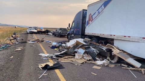 A sandstorm in Millard County, Utah, caused reduced visibility and led to a series of crashes on I-15 Sunday, officials said.