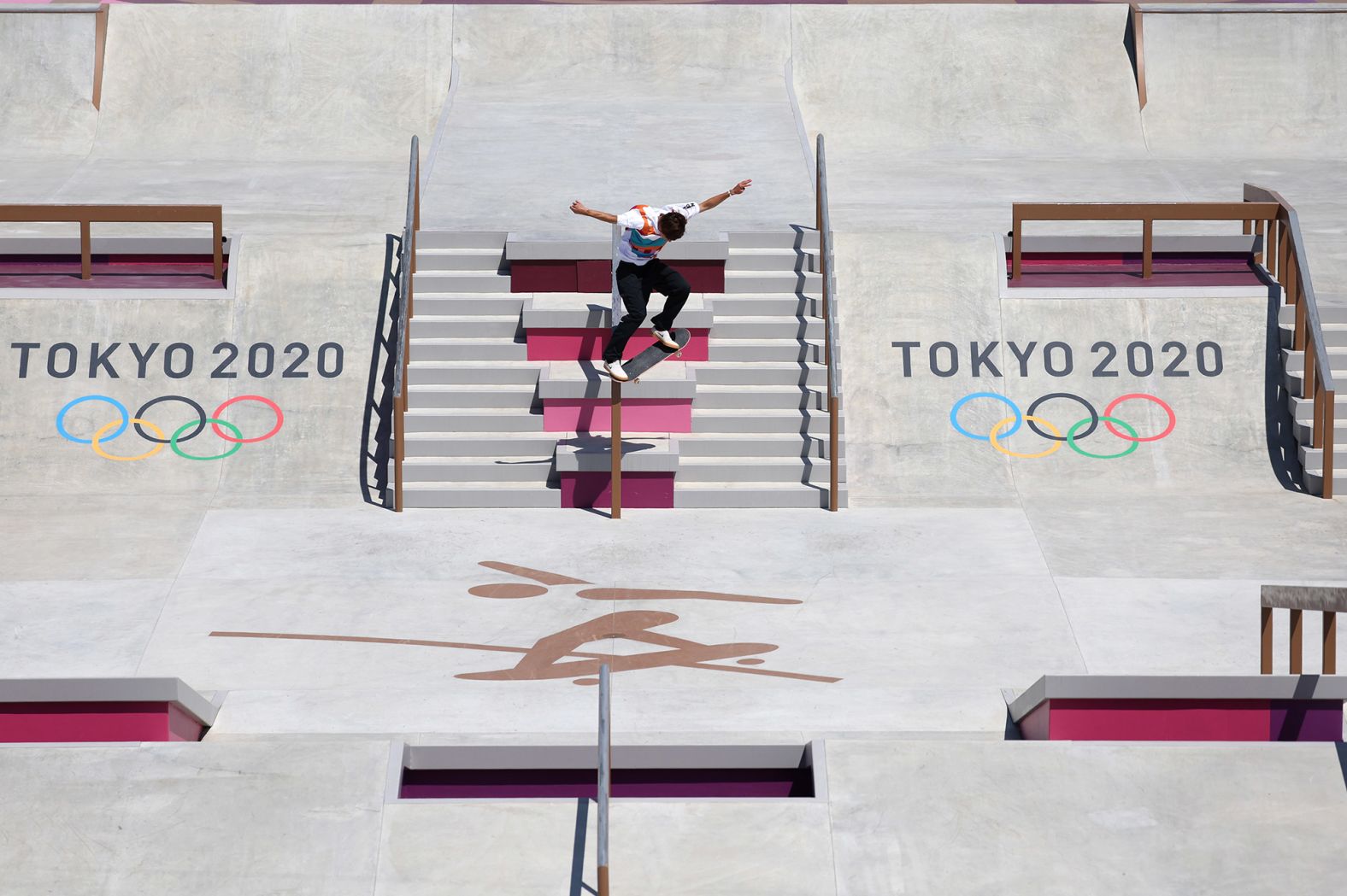Japan's Yuto Horigome competes in street skateboarding on July 25. Horigome went on to win <a href="index.php?page=&url=https%3A%2F%2Fwww.cnn.com%2Fworld%2Flive-news%2Ftokyo-2020-olympics-07-25-21-spt%2Fh_73a2a2d298ed1769881ee10c0f45f302" target="_blank">the first-ever Olympic gold medal in skateboarding.</a>