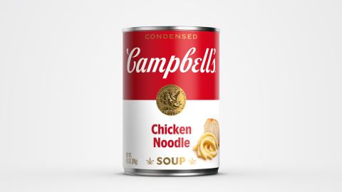 The redesigned Campbell's soup can.
