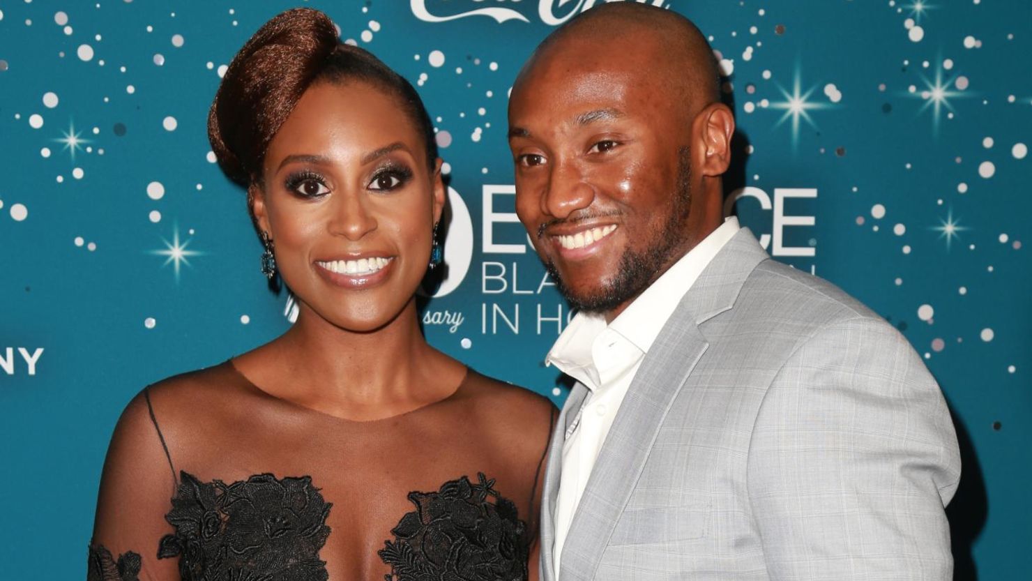 Issa Rae, shown at the Essence Black Women in Hollywood Awards in Beverly Hills in 2017, with Louis Diame, whom she has married.