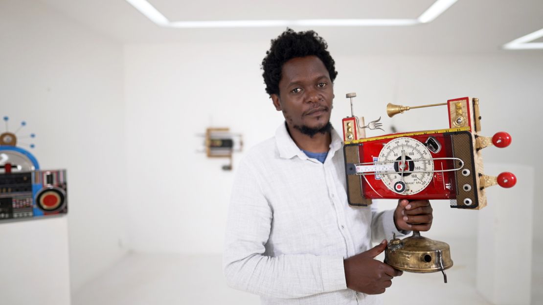 Kenyan artist Cyrus Kabiru is turning trash into treasured works of art.