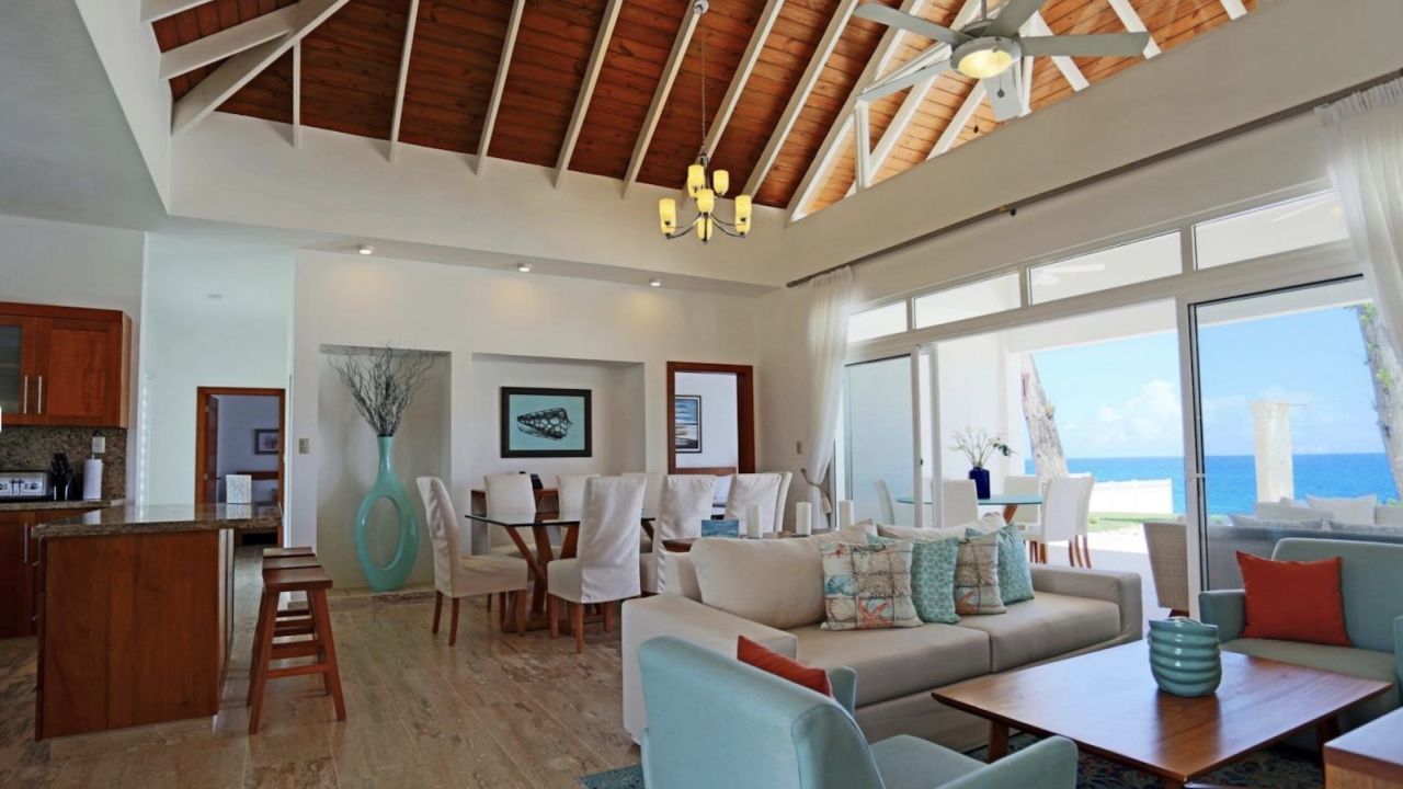 This three-bedroom pool villa is located in Dominican Republic's Sosua Ocean Village.   