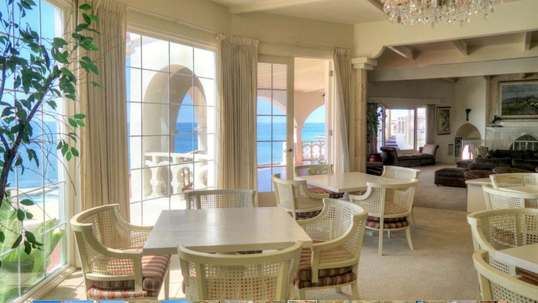 <strong>Plenty of space: </strong>This ocean-front, 9,000-square-foot mansion is in Rosarito Beach's gated Castillos Del Mar development, which sits on a stretch of sand that's popular with surfers. 