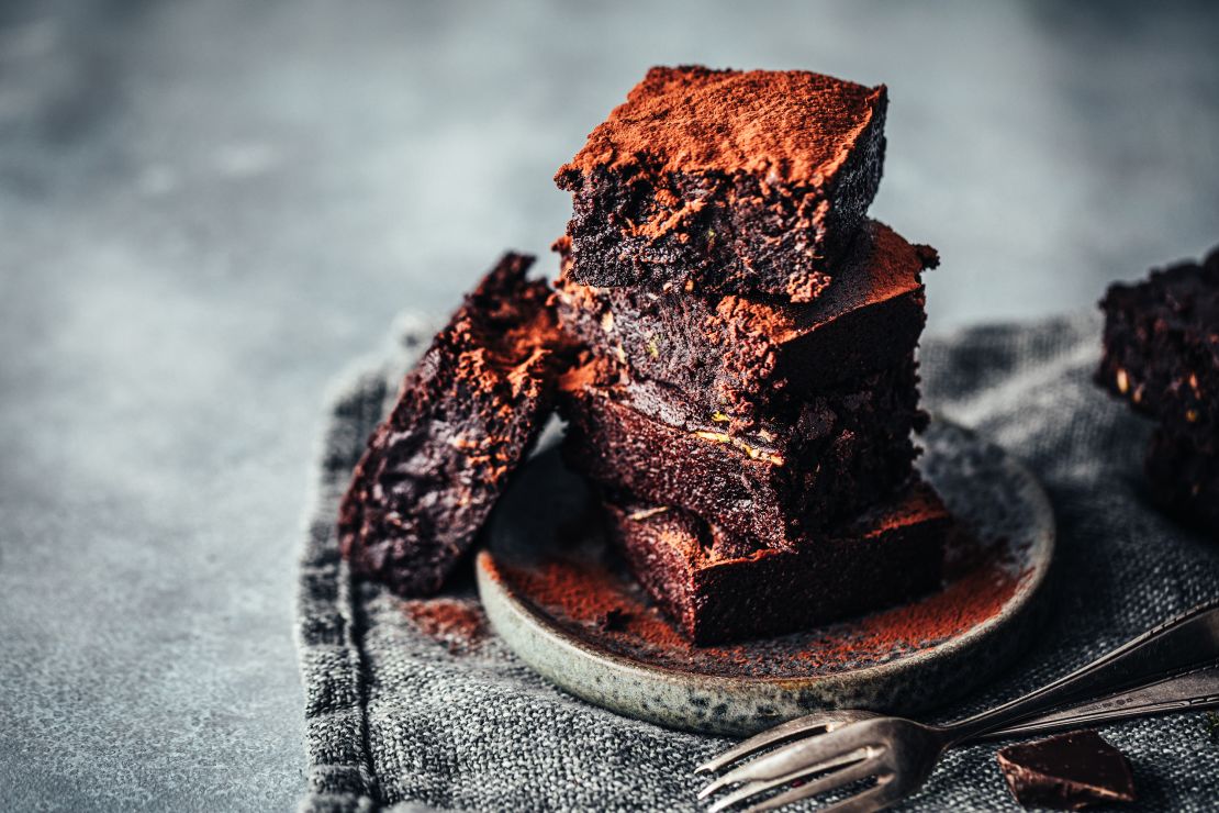 Zucchini is the secret ingredient in these chocolate brownies.