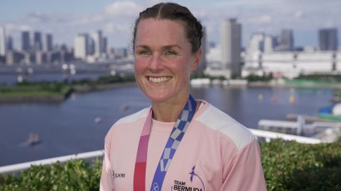 Bermuda's Flora Duffy won gold in the women's triathlon on July 27.
