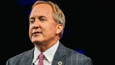 Texas Attorney General Ken Paxton speaks at the Conservative Political Action Conference CPAC in Dallas on July 11, 2021. 